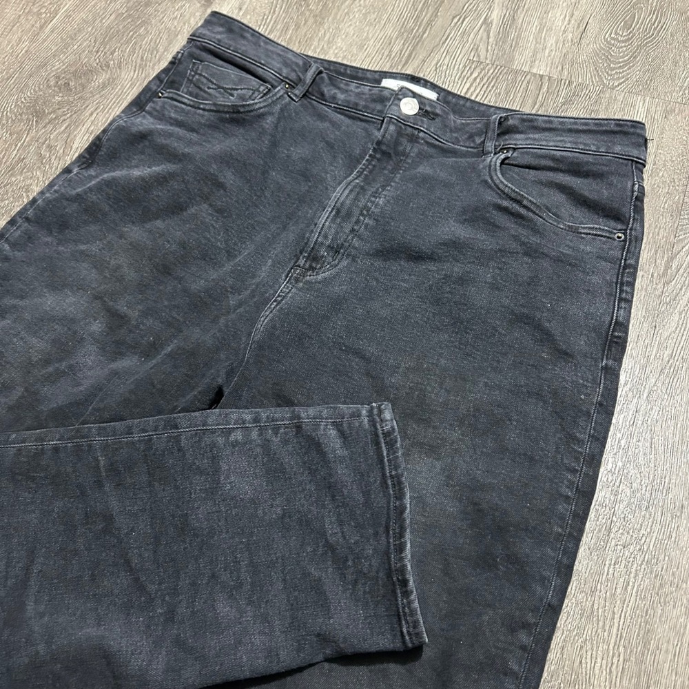Revtown Decade Denim Jeans 34x27 Regular Black Organic Cotton Stretch Mens (Flaw